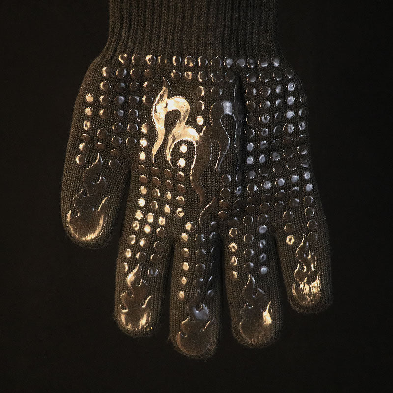 Silicone Knitted BBQ Gloves